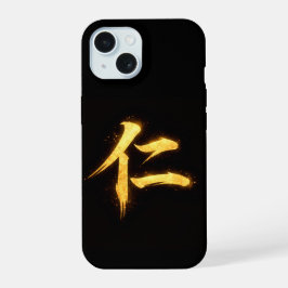 Jin (仁) – Eine der Sieben Tugenden des Bushidō iPhone 15 Hülle