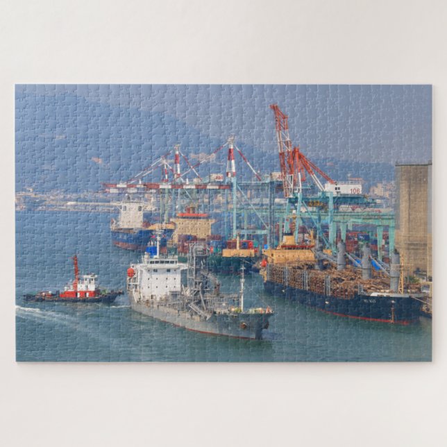 Jin Yang Schiff und Schlepper Puzzle (Horizontal)