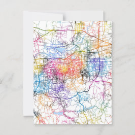 Jinan China City Map Postkarte