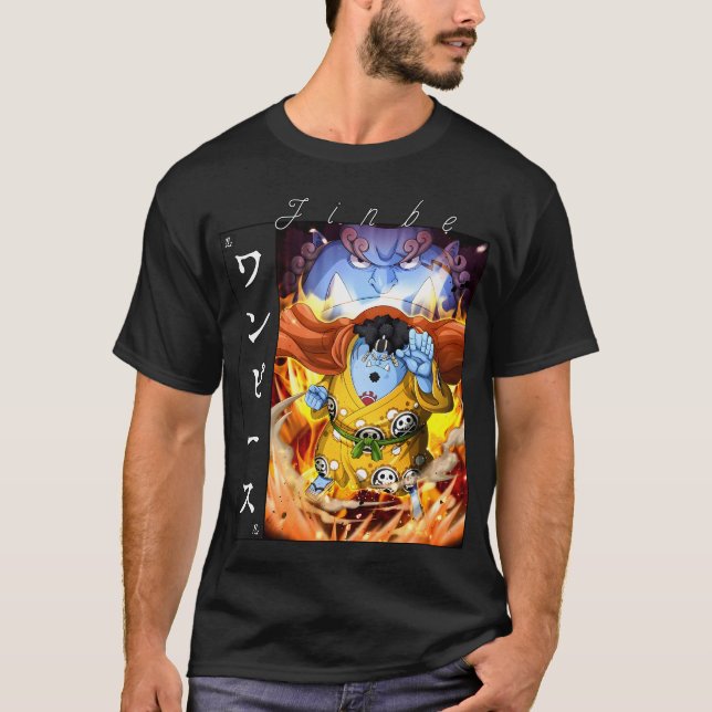 Jinbe Ritter der Meeres-Fischmensch Karate Anime K T-Shirt (Vorderseite)
