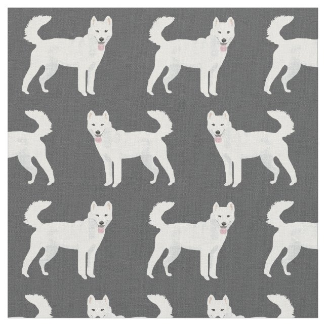 Jindo Hund Dunkelkohle Stoff (Nahaufnahme)