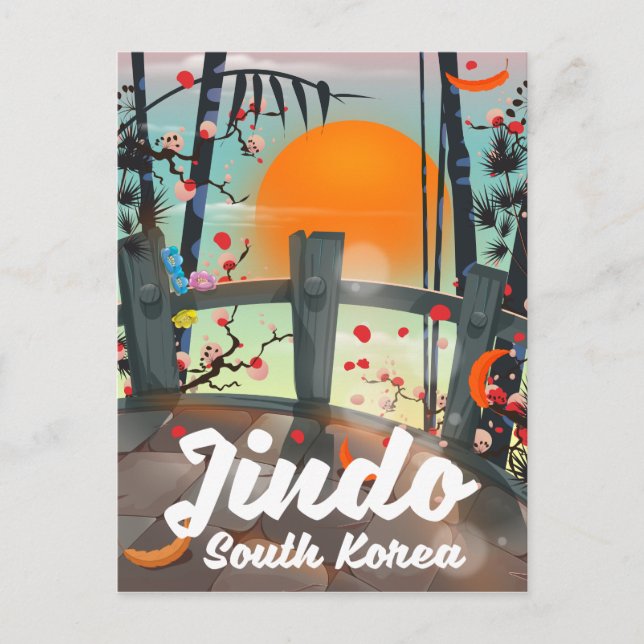 Jindo South korea Postkarte (Vorderseite)