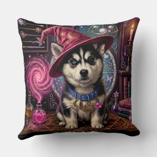 Jindo und Husky-Welpen-Zauberer-Kissen Kissen