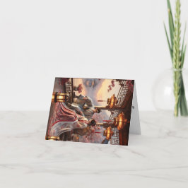 Jing Jing, chinesische Frauenkarte. Feiertagskarte