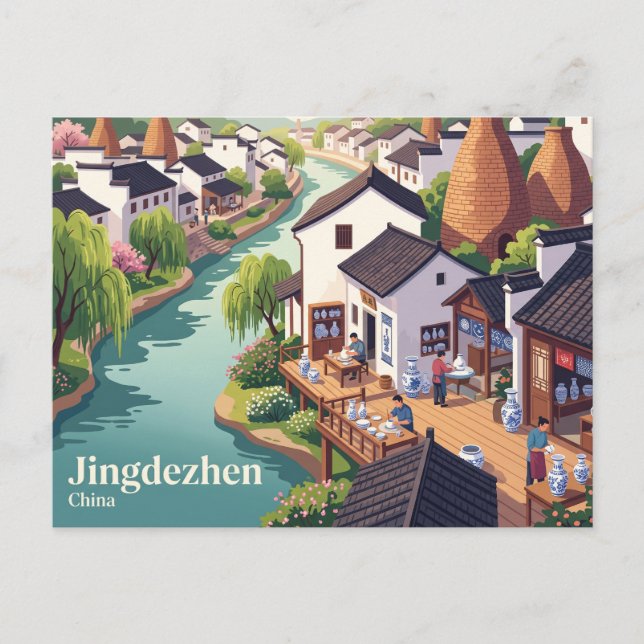 Jingdezhen, China Postkarte (Vorderseite)