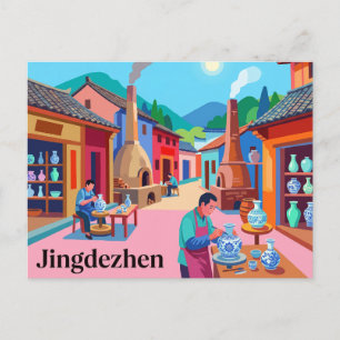 Jingdezhen, China Postkarte