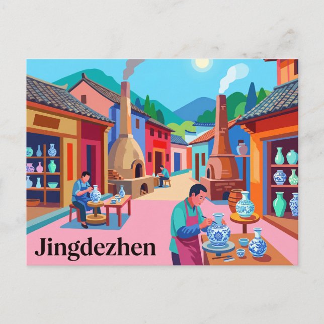 Jingdezhen, China Postkarte (Vorderseite)