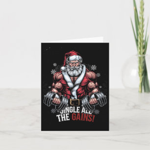 Jingle All the Gains Weihnachtsgymnasium Wan Karte