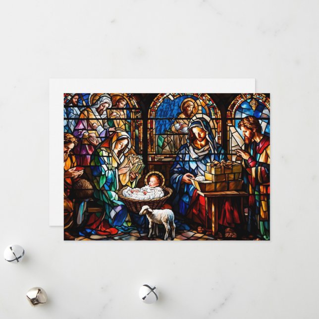 Jingle All The Way Feiertagskarte (Vorderseite/Rückseite Beispiel)