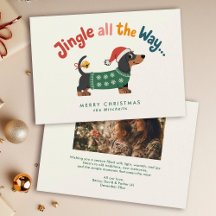 Jingle All the Way – Hundepullover Familienfoto