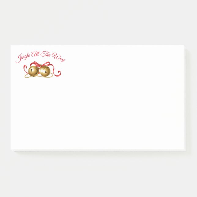 Jingle All the way Post it Notes Post-it Klebezettel (Vorderseite)