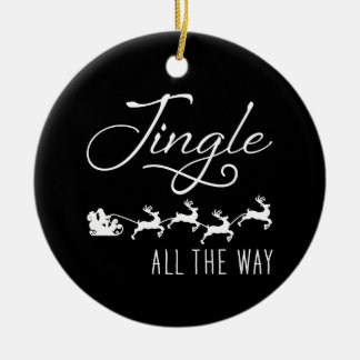 Jingle All The Way-Santa's Schlitten Weihnachten S Keramik Ornament
