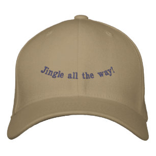 Jingle All The Way Vorderseite - MC Rückseite Khak Bestickte Baseballkappe
