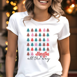 Jingle All The Way Weihnachtsbaum Tri-Blend Shirt