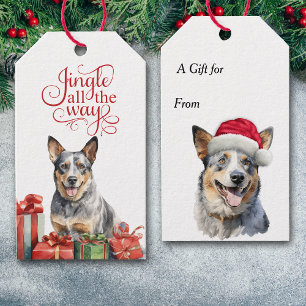 Jingle All Way Australian Cattle Dog Christmas Geschenkanhänger
