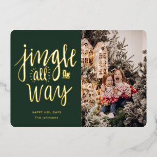 Jingle All Way Fun Holiday Card Folien Feiertagskarte