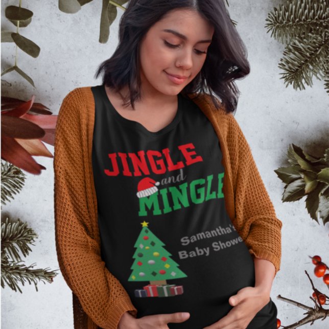 Jingle And Mingle Baby Shower T-Shirt (Von Creator hochgeladen)