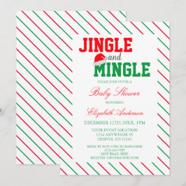Jingle and Mingle Christmas Baby Shower Einladung