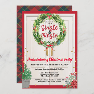 Jingle and Mingle Christmas Party Open House Einladung