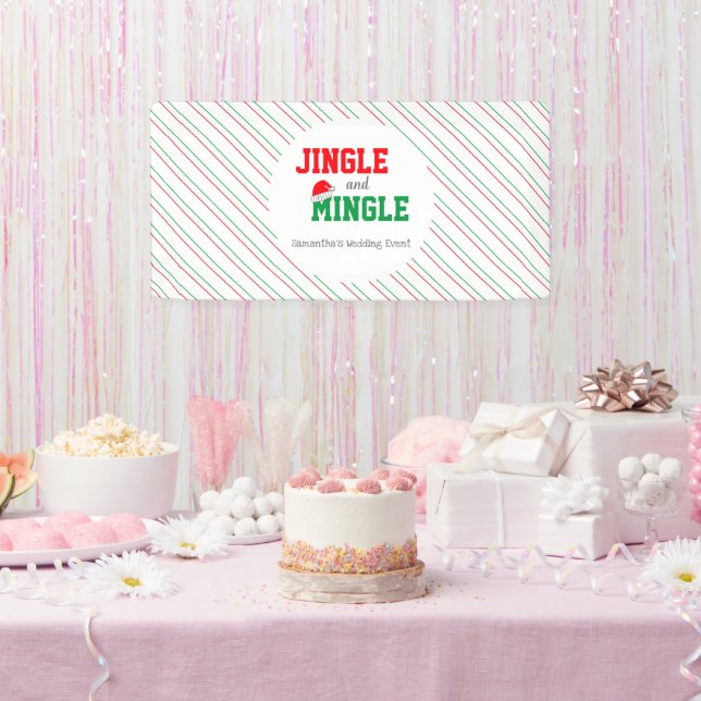 Jingle and Mingle Christmas Wedding Banner (Party)