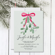 Jingle And Mingle Grüner Mistel Weihnachtsfeier