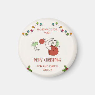 Jingle And Mingle Weihnachts-Cocktailparty Magnet