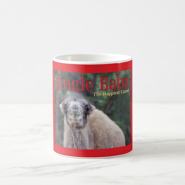 Jingle Baba, der glücklichste Camel Red Kaffeetasse (Mittel)