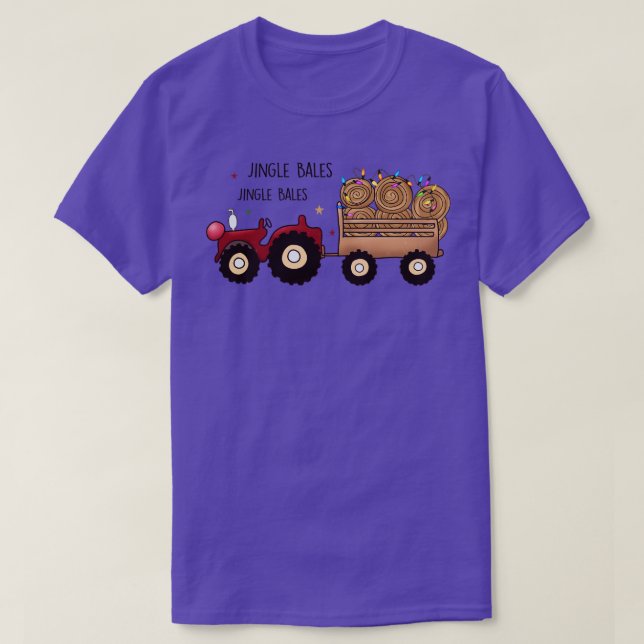Jingle Bales Jingle Bales Jingle All The Hay T-Shirt (Design vorne)