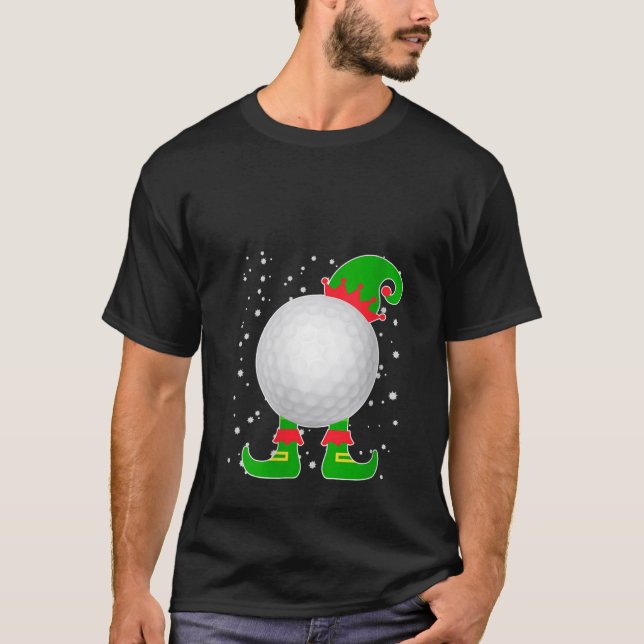 Jingle Ballers Christmas Golf Golfer Xmas Elf Squa T-Shirt (Vorderseite)