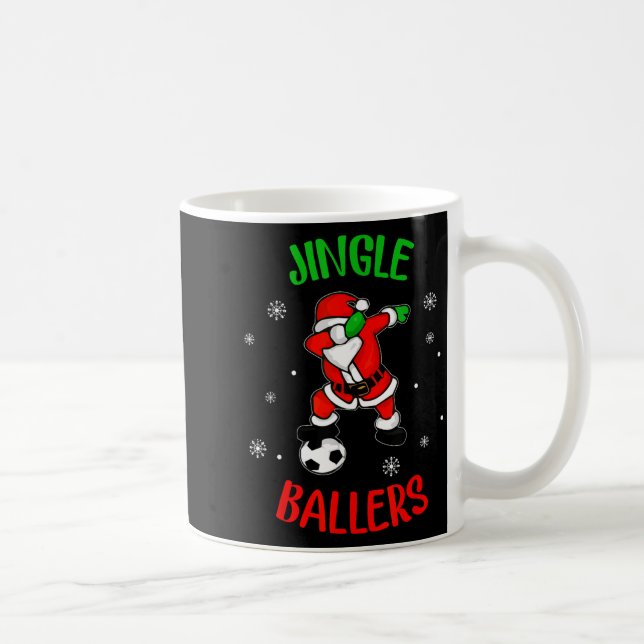 Jingle Ballers Christmas Soccer Santa Football  Kaffeetasse (Rechts)
