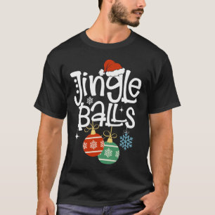 Jingle Balls Matching Chestnut Christmas Couple T-Shirt