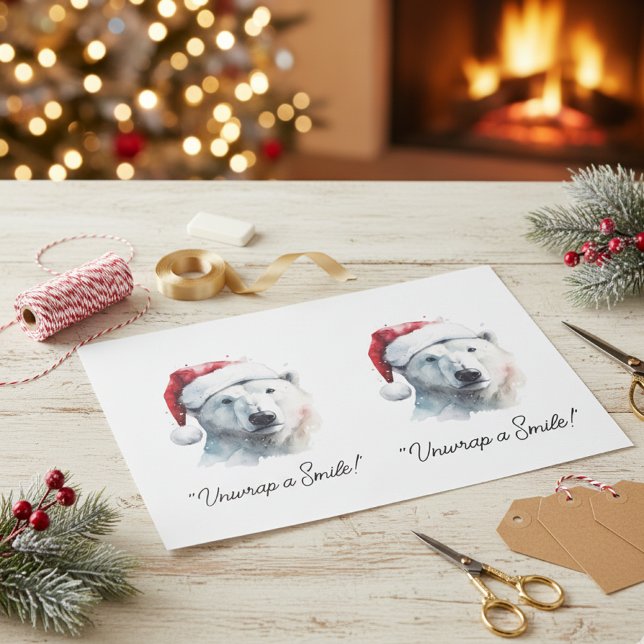 Jingle Bear Joy, individuell Seidenpapier (Von Creator hochgeladen)
