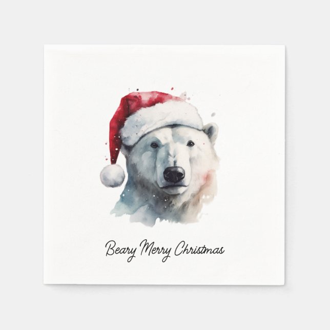 Jingle Bear Joy, individuell Serviette (Vorderseite)