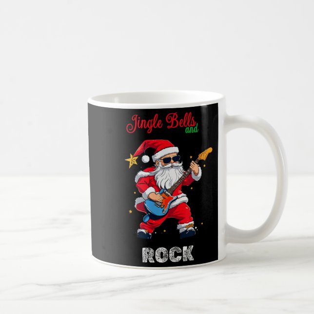 Jingle Bell And Rock Christmas Santa Rolling Playi Kaffeetasse (Rechts)