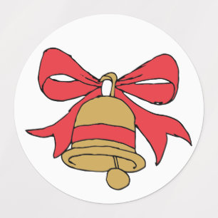 Jingle Bell Cartoon Weihnachtsglocke Clipart Clip Etiketten