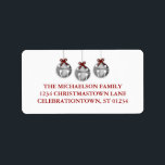 Jingle Bell Christmas Address Labels Adressaufkleber<br><div class="desc">Kleine Glocke persönliche Adressetiketten für alle Ihre Ferien-Mails</div>
