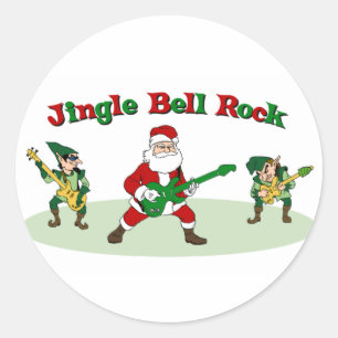 Jingle Bell-Felsenaufkleber Runder Aufkleber