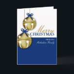 Jingle Bell Personalisiert Christmas Card Feiertagskarte<br><div class="desc">Festliche Jingle Glocke personalisierte Weihnachtskarten!</div>