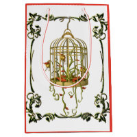 Jingle Bell Pflanze in Birdcage Art Nouveau Unikat