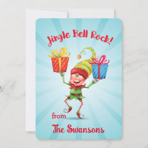 Jingle Bell Rock Elf mit Geschenkkarte