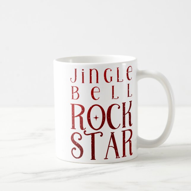 Jingle Bell Rock Star Christmas Boys White  Kaffeetasse (Rechts)