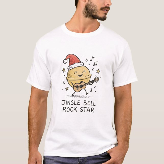 Jingle Bell Rock Star - Christmas Pun T-Shirt (Vorderseite)