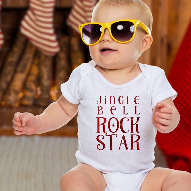 Jingle Bell Rock Star, Weihnachten Baby Strampler (Von Creator hochgeladen)