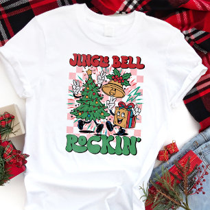Jingle Bell Rockin Retro Weihnachten Tri-Blend Shirt