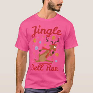 Jingle Bell Run Rentiere Laufen T-Shirt