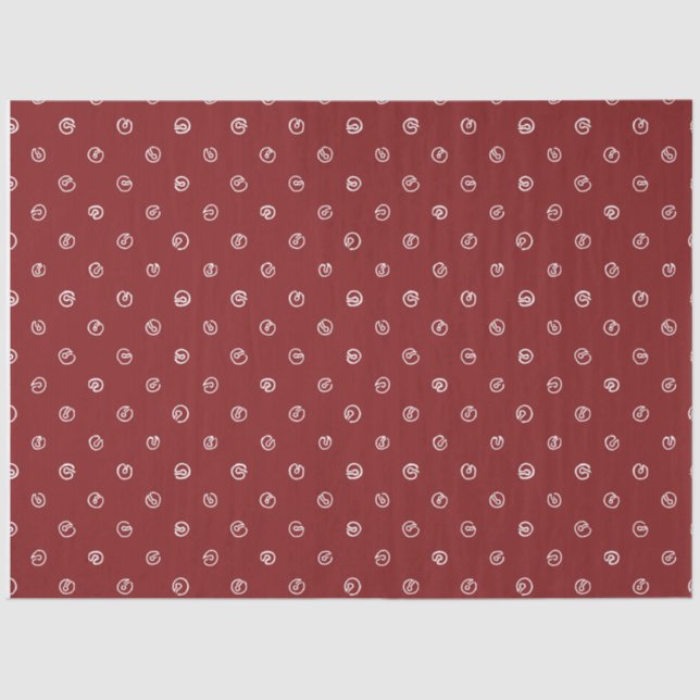 Jingle Bell Tissue Paper-Compliments Skating Santa Seidenpapier (Vorderseite)