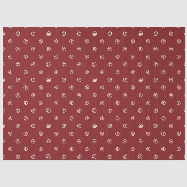 Jingle Bell-Tissue-Papier-Komplimente Schlittschuh Seidenpapier (Vorderseite)