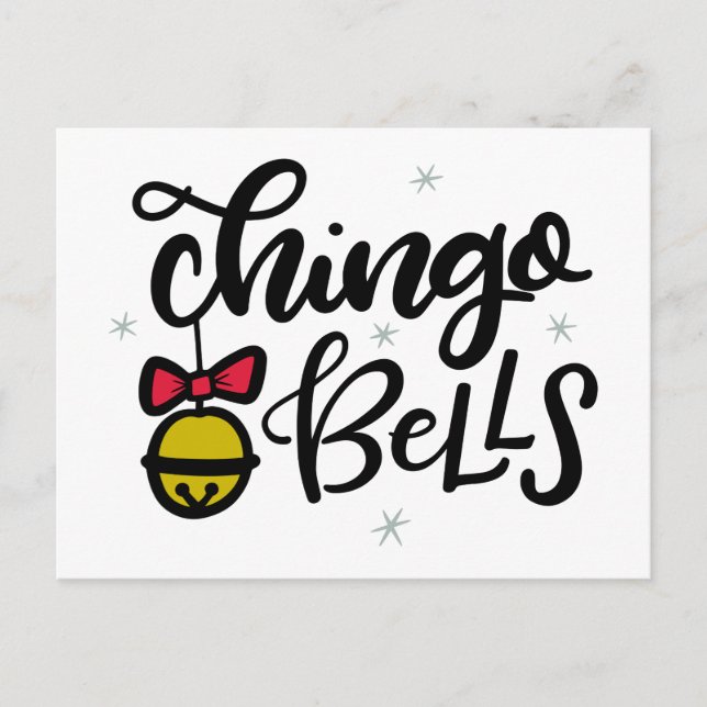 Jingle Bells (aber mit einem spanischen Akzent) We Postkarte (Vorderseite)