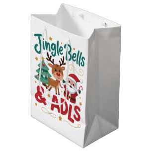 Jingle Bells ADLS Ergotherapie OT Rentier Mittlere Geschenktüte