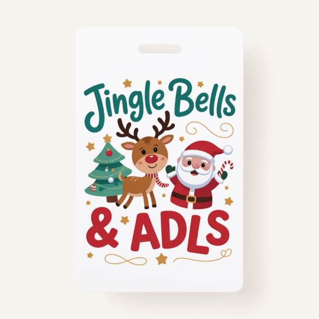 Jingle Bells ADLS Occupational Therapy OT Rentier Ausweis (Vorderseite)